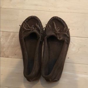 Brown Minnetonka Moccasins